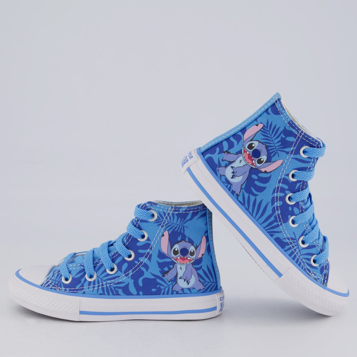 Tênis Converse All Star Chuck Taylor Stitch Cano Alto Infantil Azul Azul 2