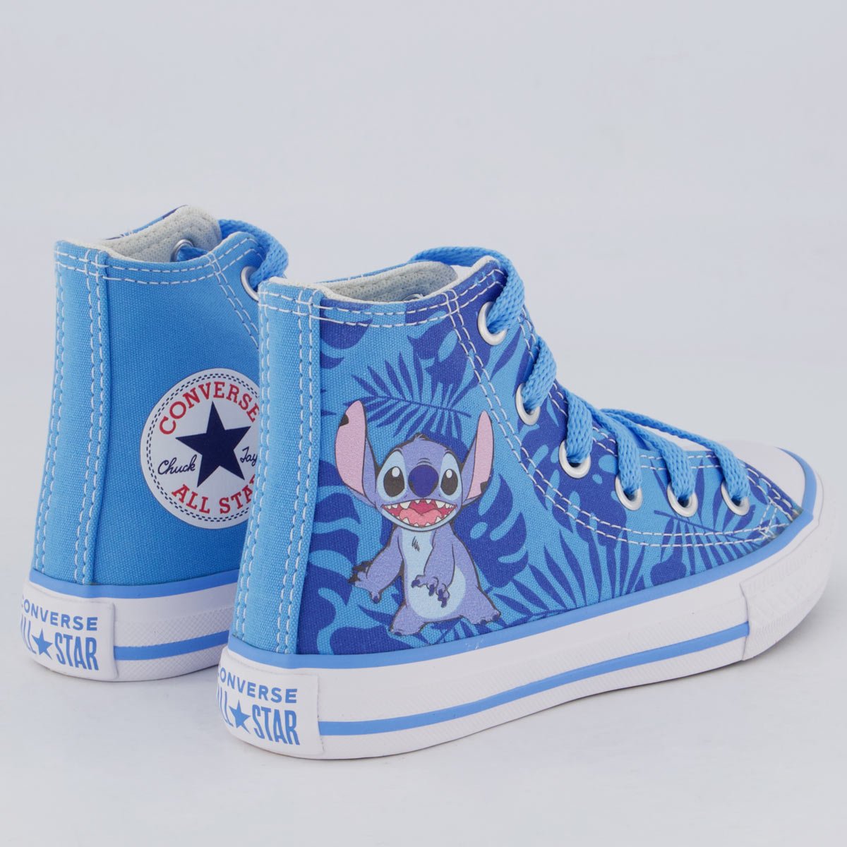 Tênis Converse All Star Chuck Taylor Stitch Cano Alto Infantil Azul Azul 4