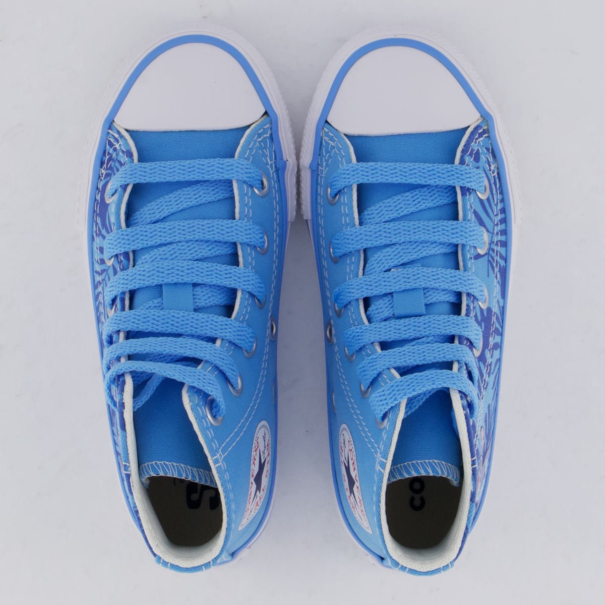 Tênis Converse All Star Chuck Taylor Stitch Cano Alto Infantil Azul Azul 5
