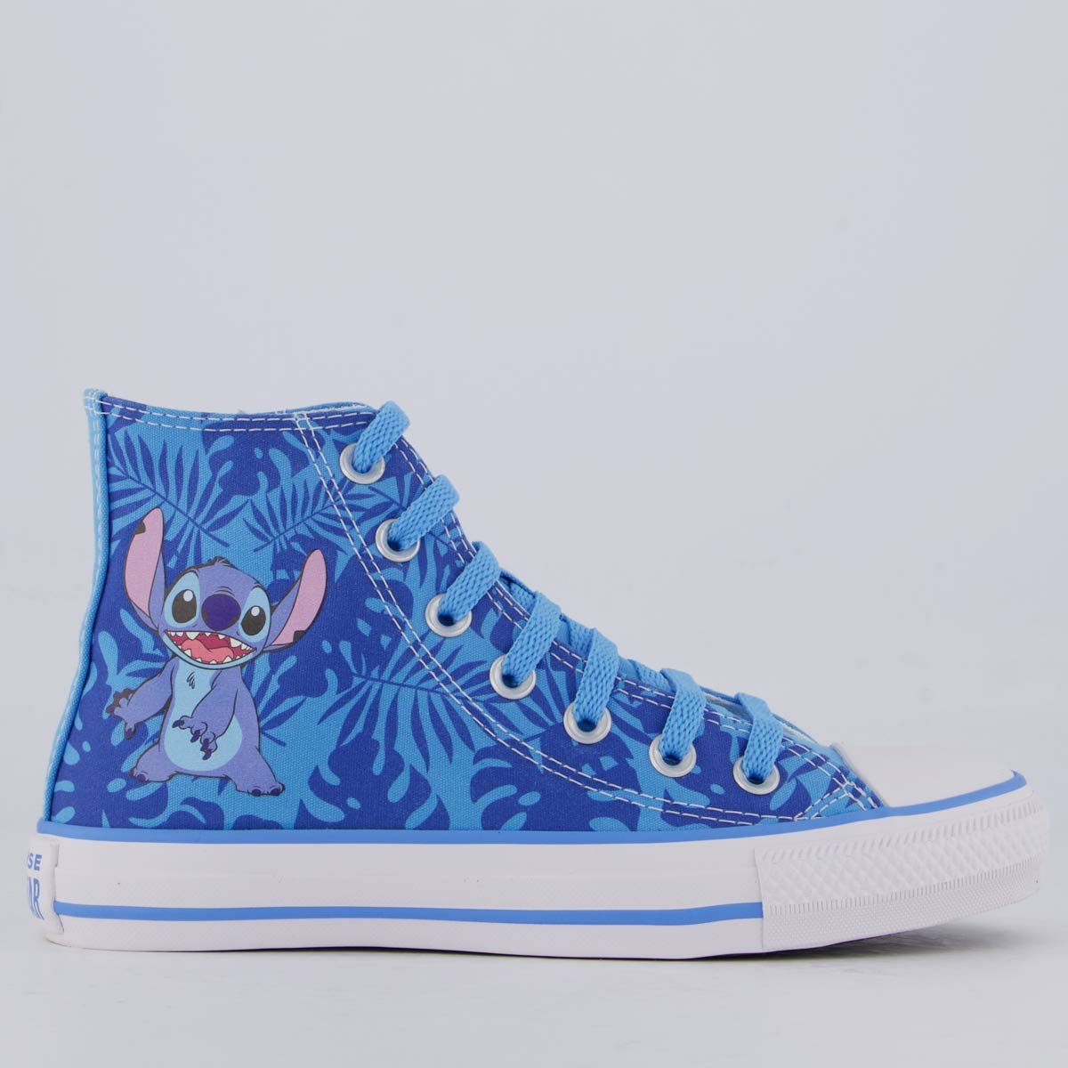 Tênis Converse All Star Chuck Taylor Stitch Cano Alto Juvenil Azul