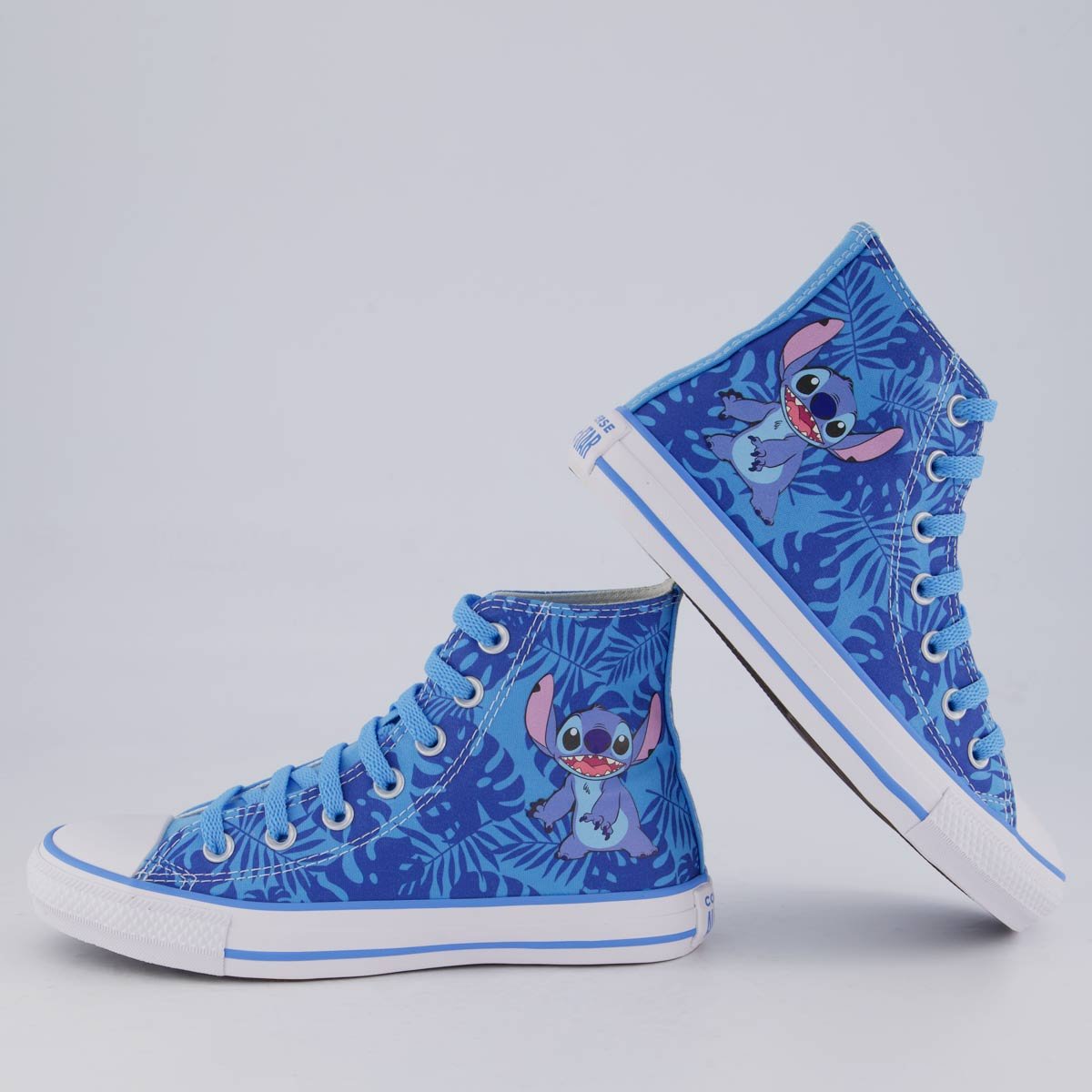 Tênis Converse All Star Chuck Taylor Stitch Cano Alto Juvenil Azul Azul 2