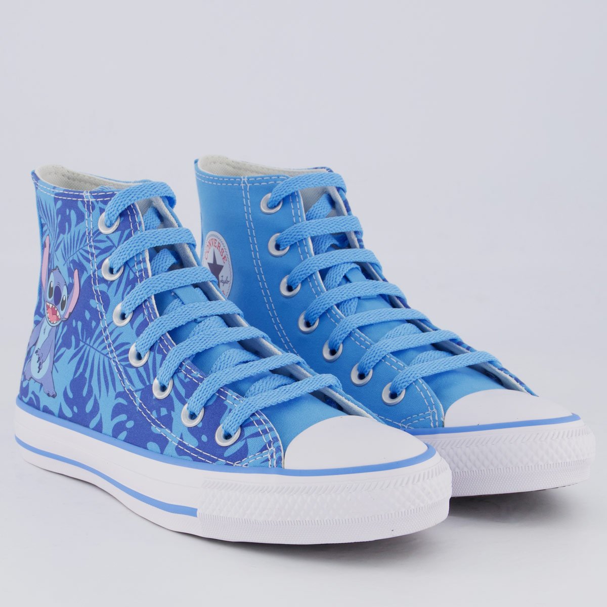 Tênis Converse All Star Chuck Taylor Stitch Cano Alto Juvenil Azul Azul 3