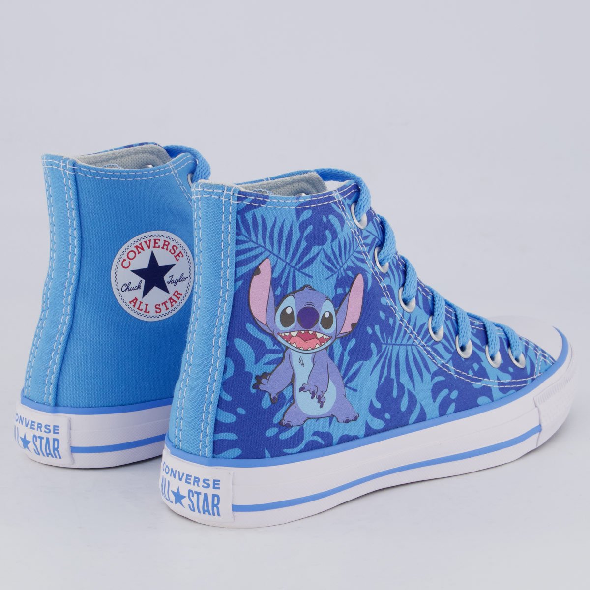 Tênis Converse All Star Chuck Taylor Stitch Cano Alto Juvenil Azul Azul 4