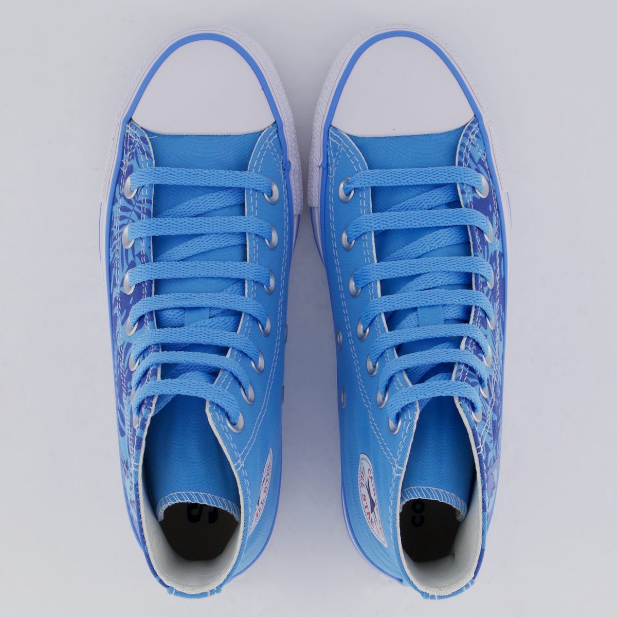 Tênis Converse All Star Chuck Taylor Stitch Cano Alto Juvenil Azul Azul 5
