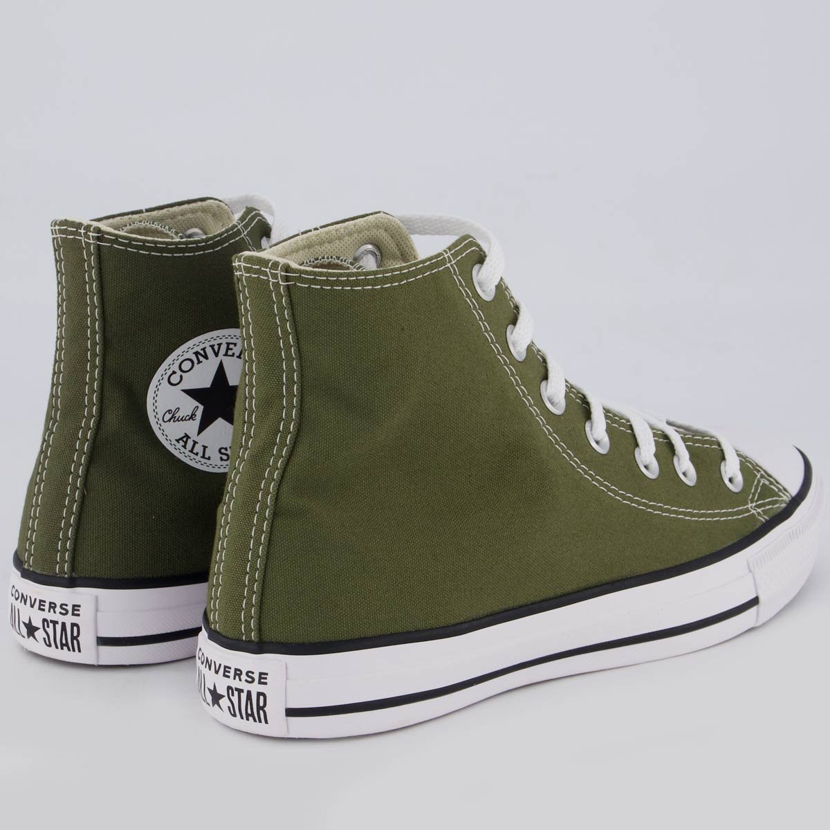 Tênis Converse All Star Chuck Taylor Cano Alto Verde Oliva Verde 3