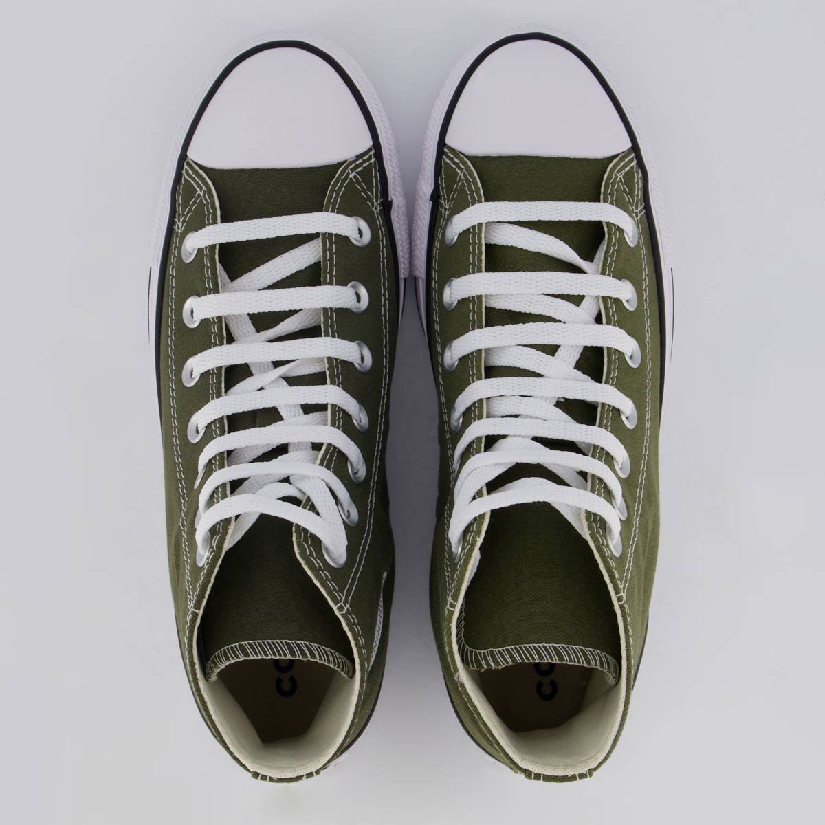Tênis Converse All Star Chuck Taylor Cano Alto Verde Oliva Verde 4