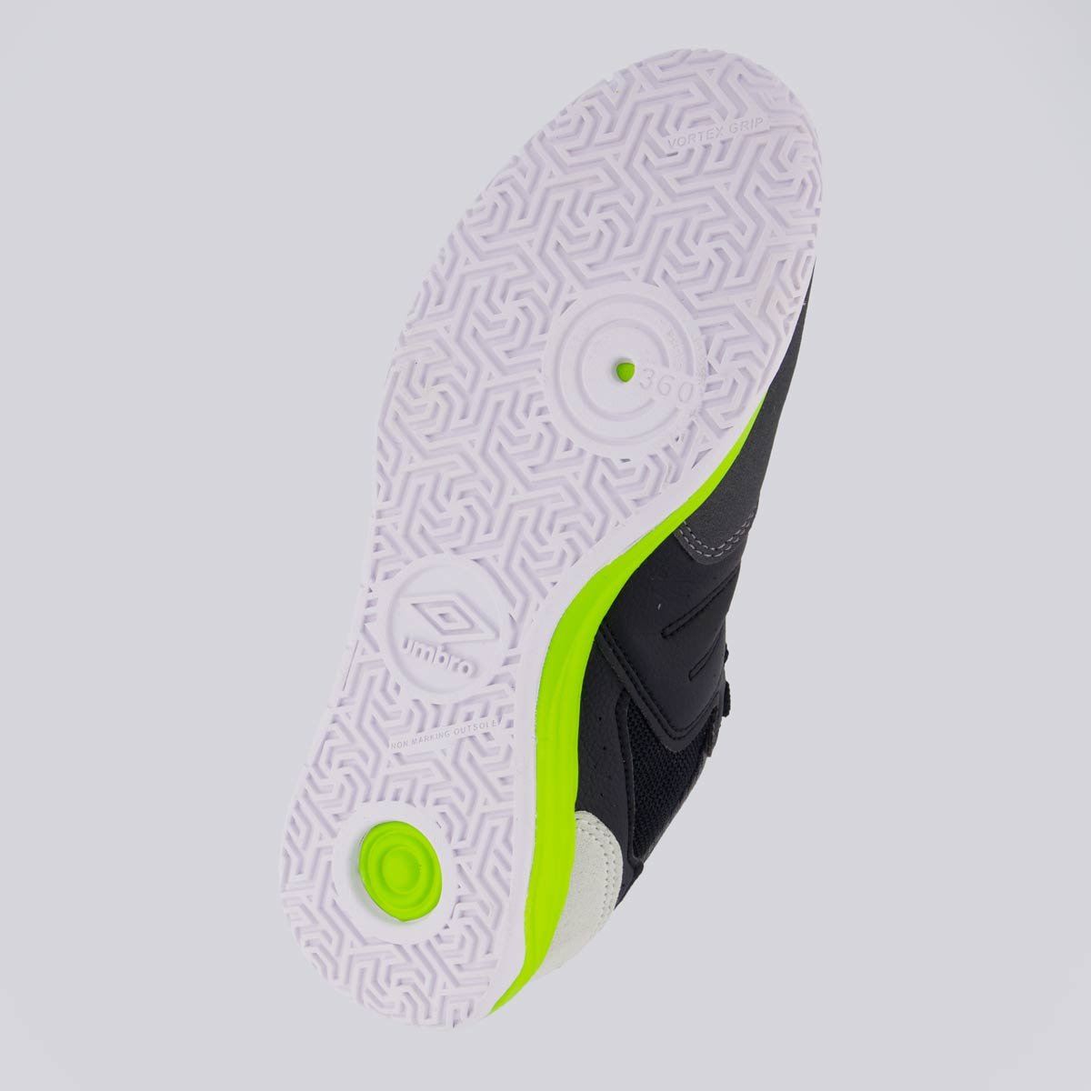 Chuteira Umbro Pro Challenge Uptake Futsal Preta e Verde Preto/Verde 5