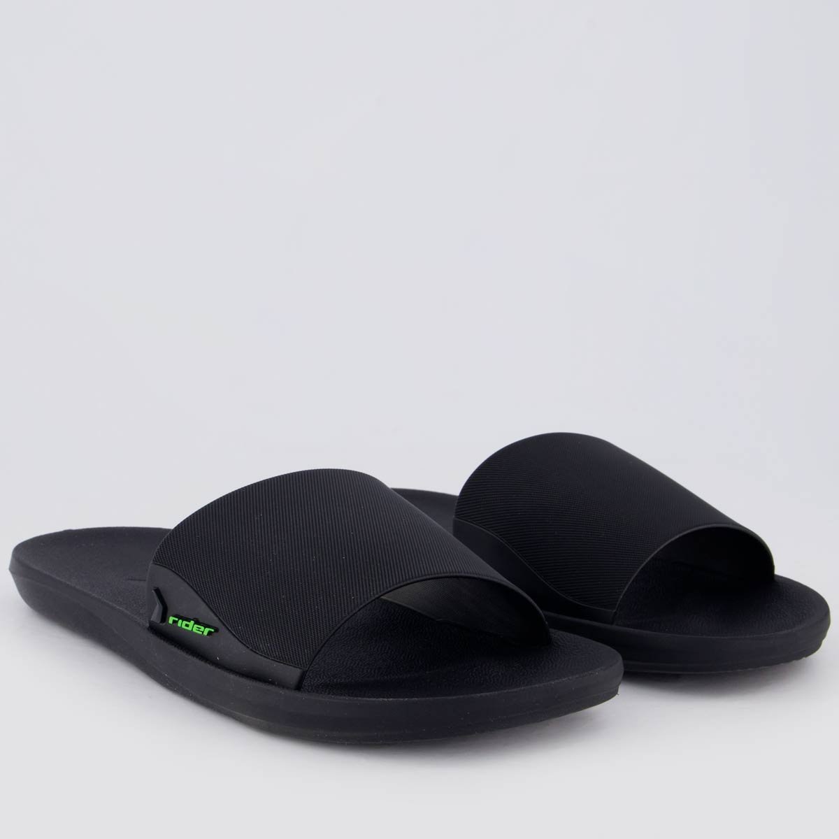 Chinelo Slide Rider Feel Preto e Verde Preto/Verde 3
