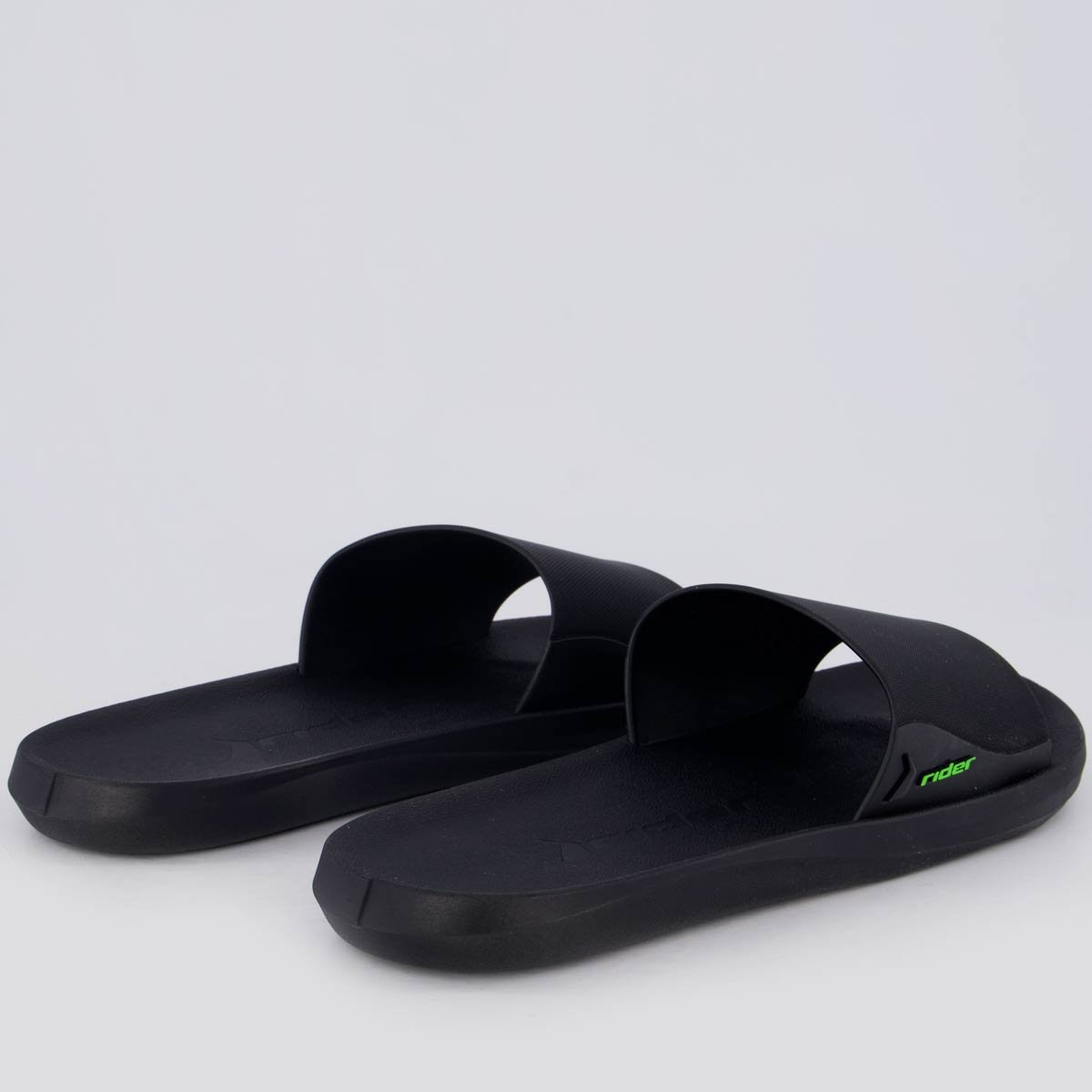 Chinelo Slide Rider Feel Preto e Verde Preto/Verde 4