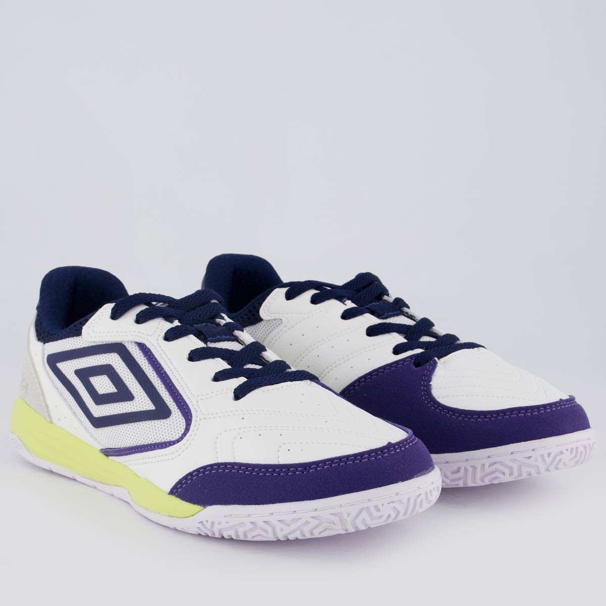 Chuteira Umbro Pro Challenge Uptake Futsal Branca e Roxa Branca/Roxo 2