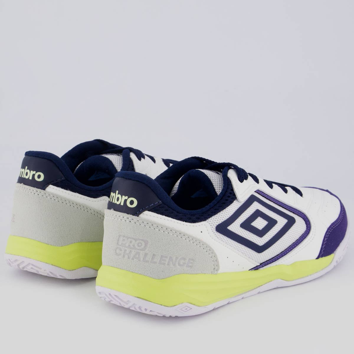 Chuteira Umbro Pro Challenge Uptake Futsal Branca e Roxa Branca/Roxo 3