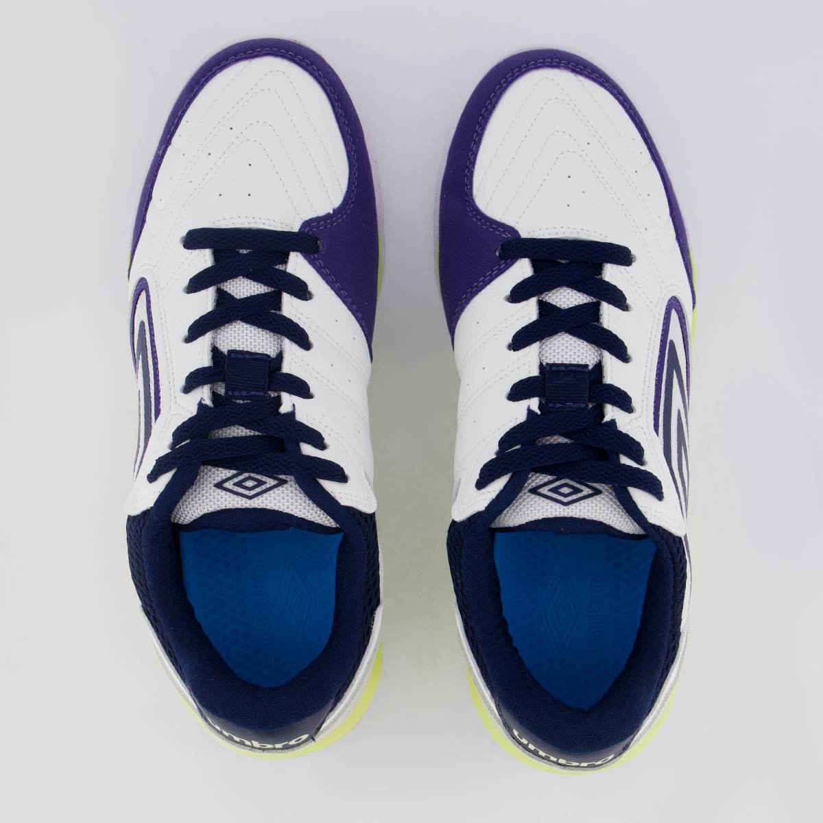 Chuteira Umbro Pro Challenge Uptake Futsal Branca e Roxa Branca/Roxo 4