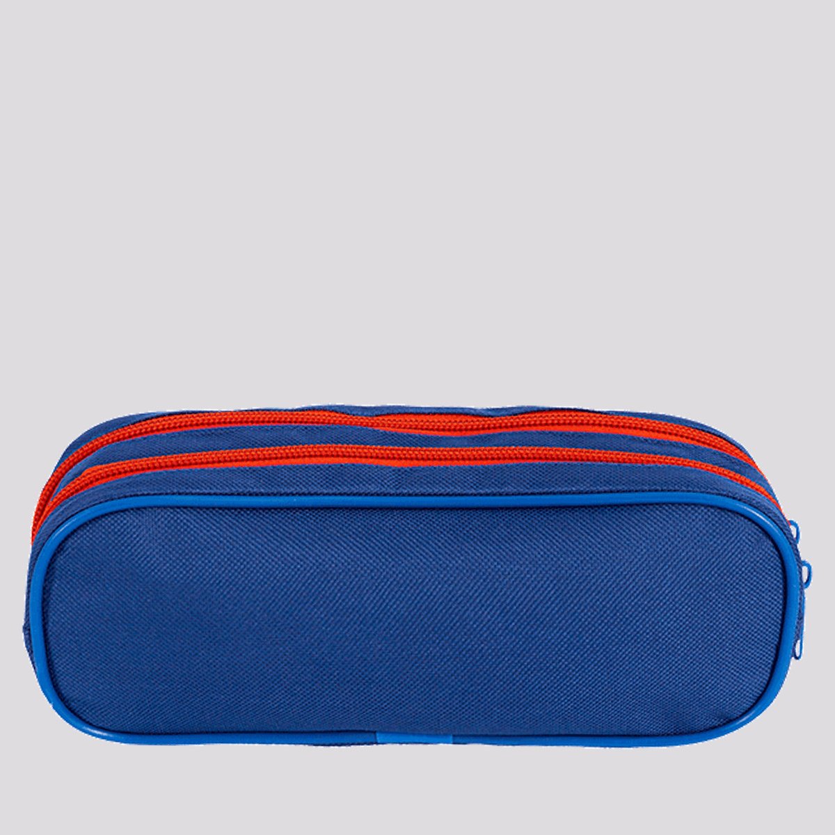 Estojo PSG 2 Compartimentos Plus Stripes Azul e Vermelho Azul 4