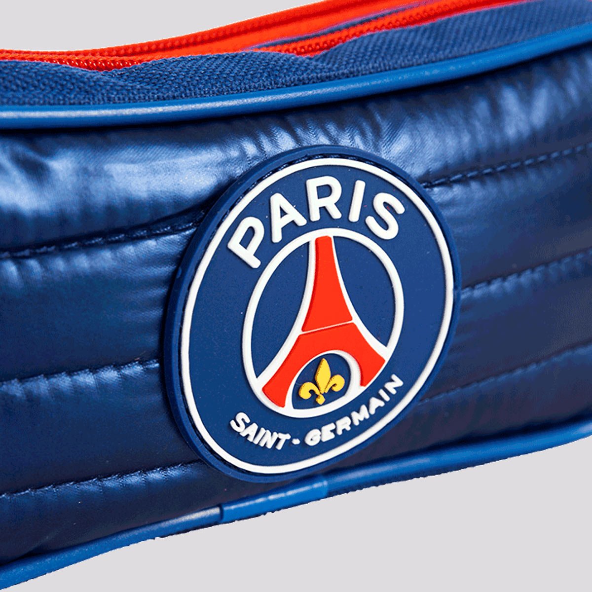 Estojo PSG 2 Compartimentos Plus Stripes Azul e Vermelho Azul 5