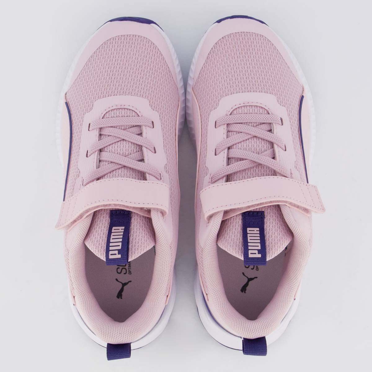 Tênis Puma Flyer 3 Juvenil Rosa e Marinho Rosa 4
