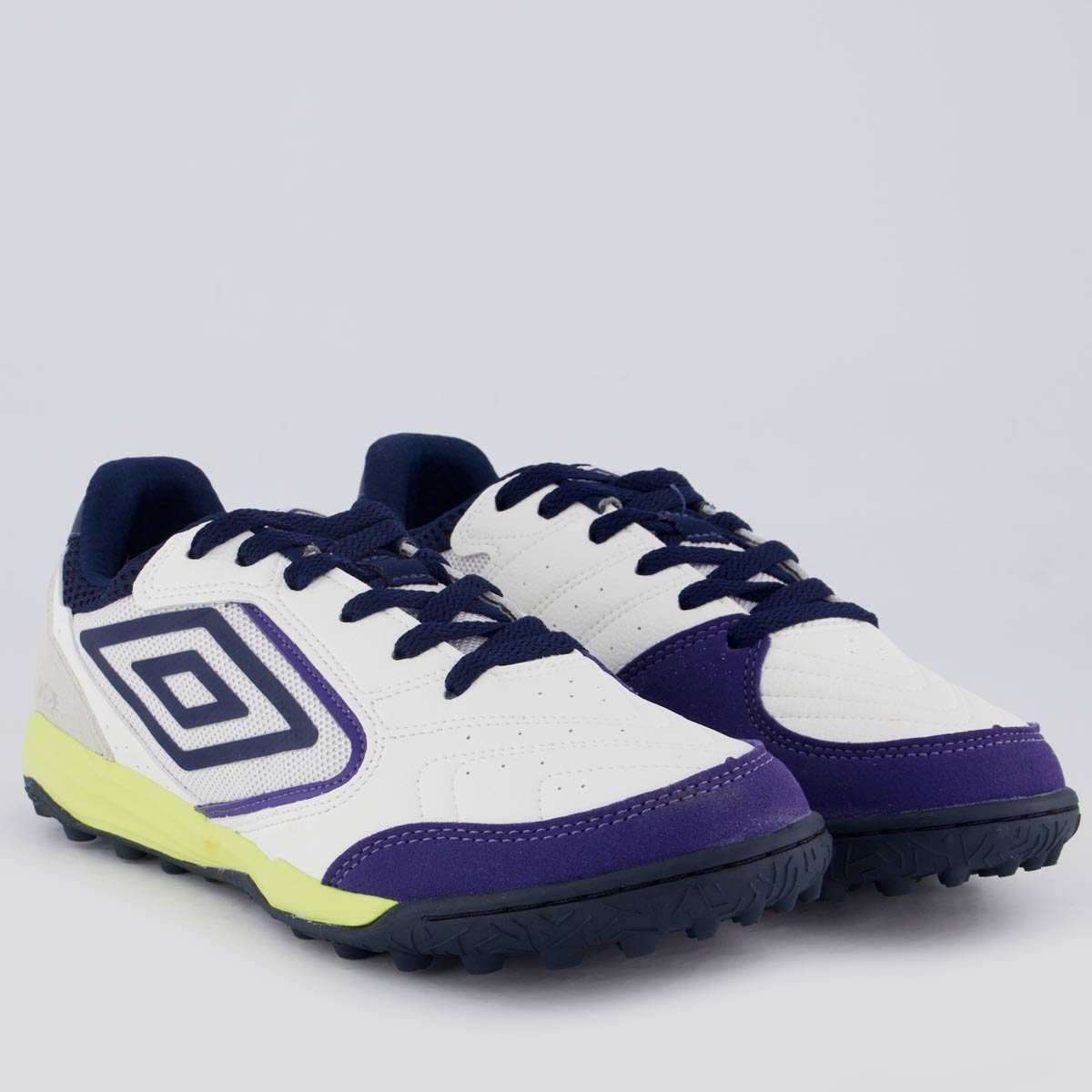 Chuteira Umbro Pro Challenge Uptake Society Branca e Roxa Branca/Roxo 2