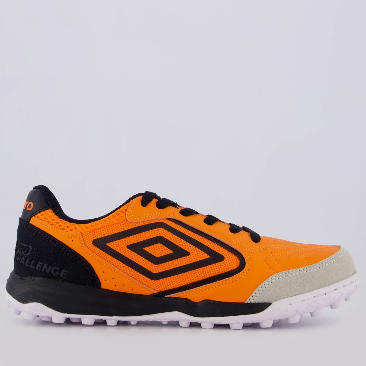Chuteira Umbro Pro Challenge Uptake Laranja e Preta