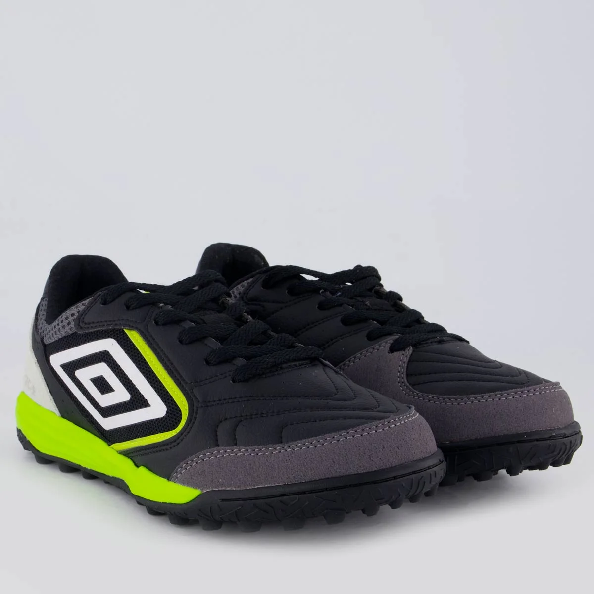 Chuteira Umbro Pro Challenge Uptake Society Preta e Verde Preto/Verde 2