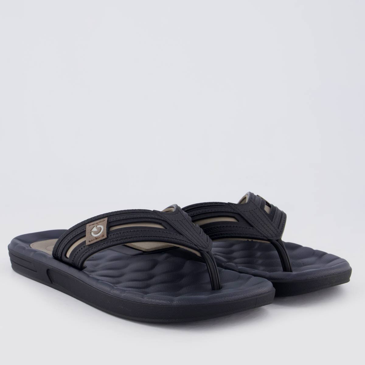 Chinelo Cartago Egeu IV Cinza e Preto Cinza/Preto 3