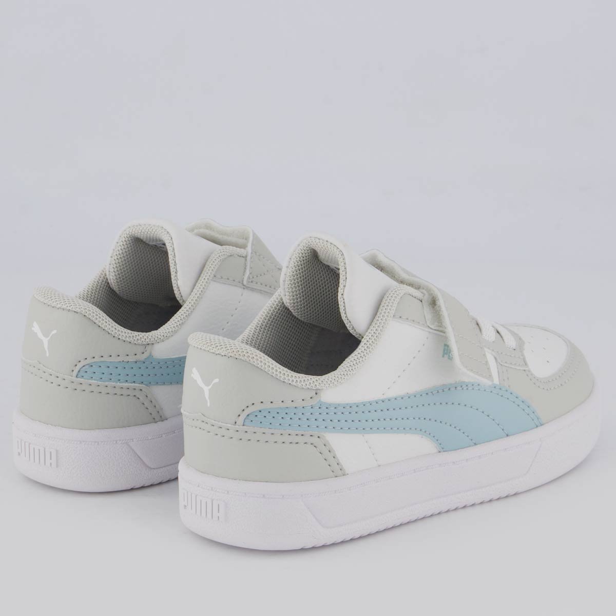 Tênis Puma Caven 2.0 AC + BDP Infantil Branco e Cinza Branco/Cinza 3
