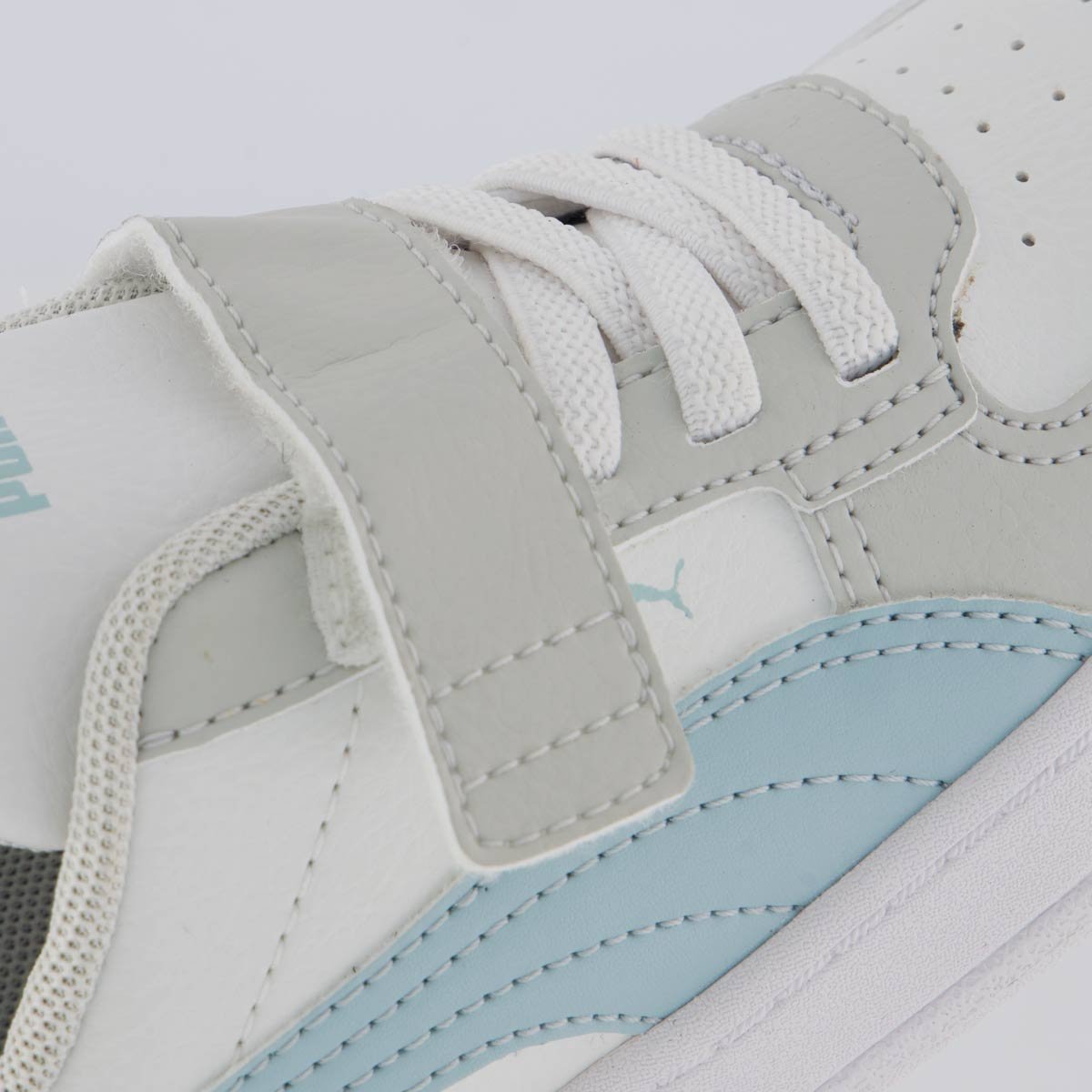 Tênis Puma Caven 2.0 AC + BDP Infantil Branco e Cinza Branco/Cinza 7