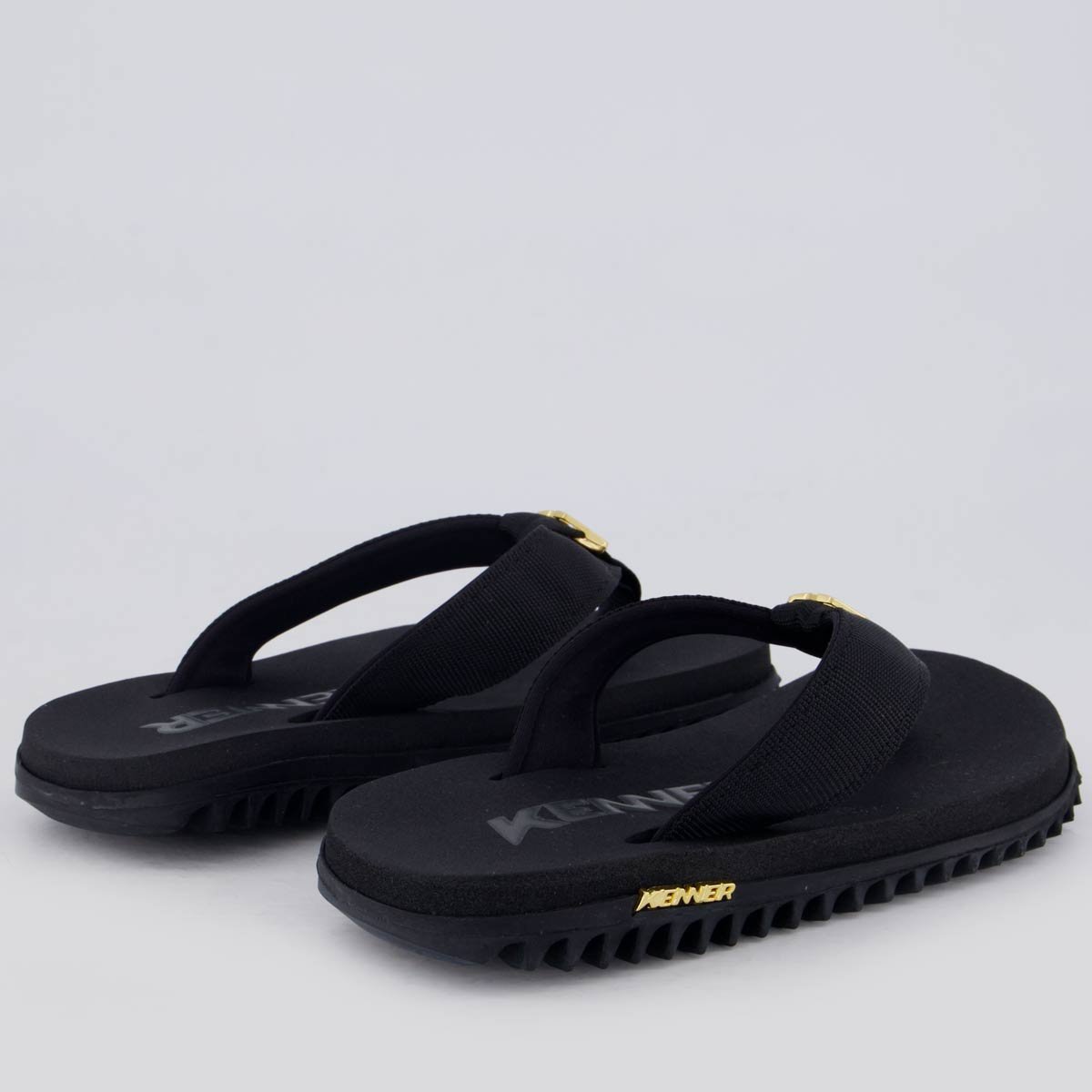 Chinelo Kenner Kivah Juvenil Preto Preto 4