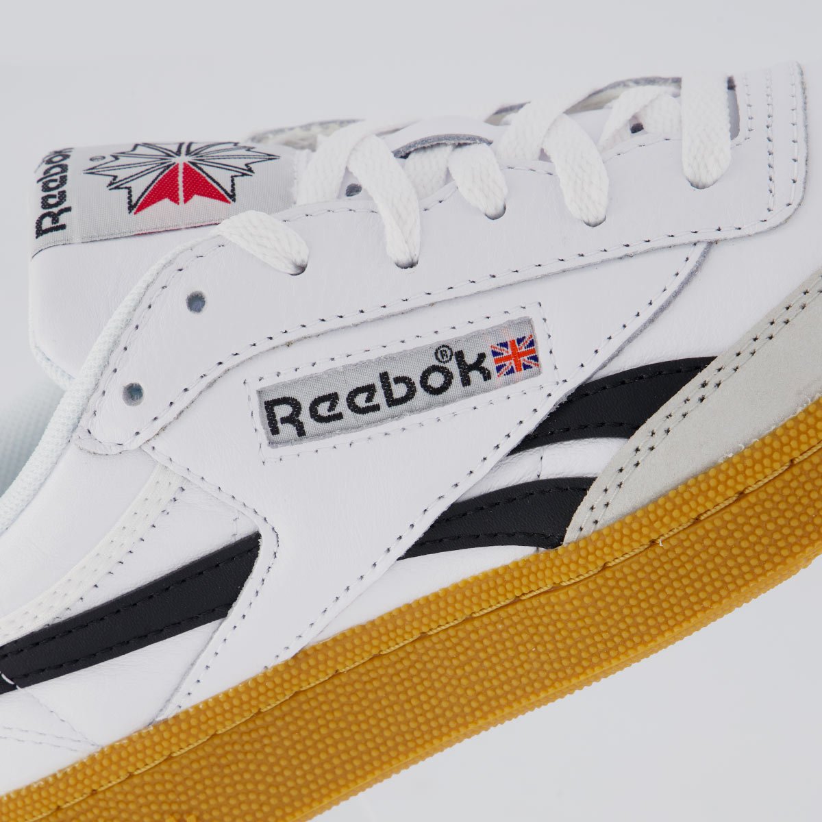 Tênis Reebok Club C Revenge Branco e Preto Branco 7