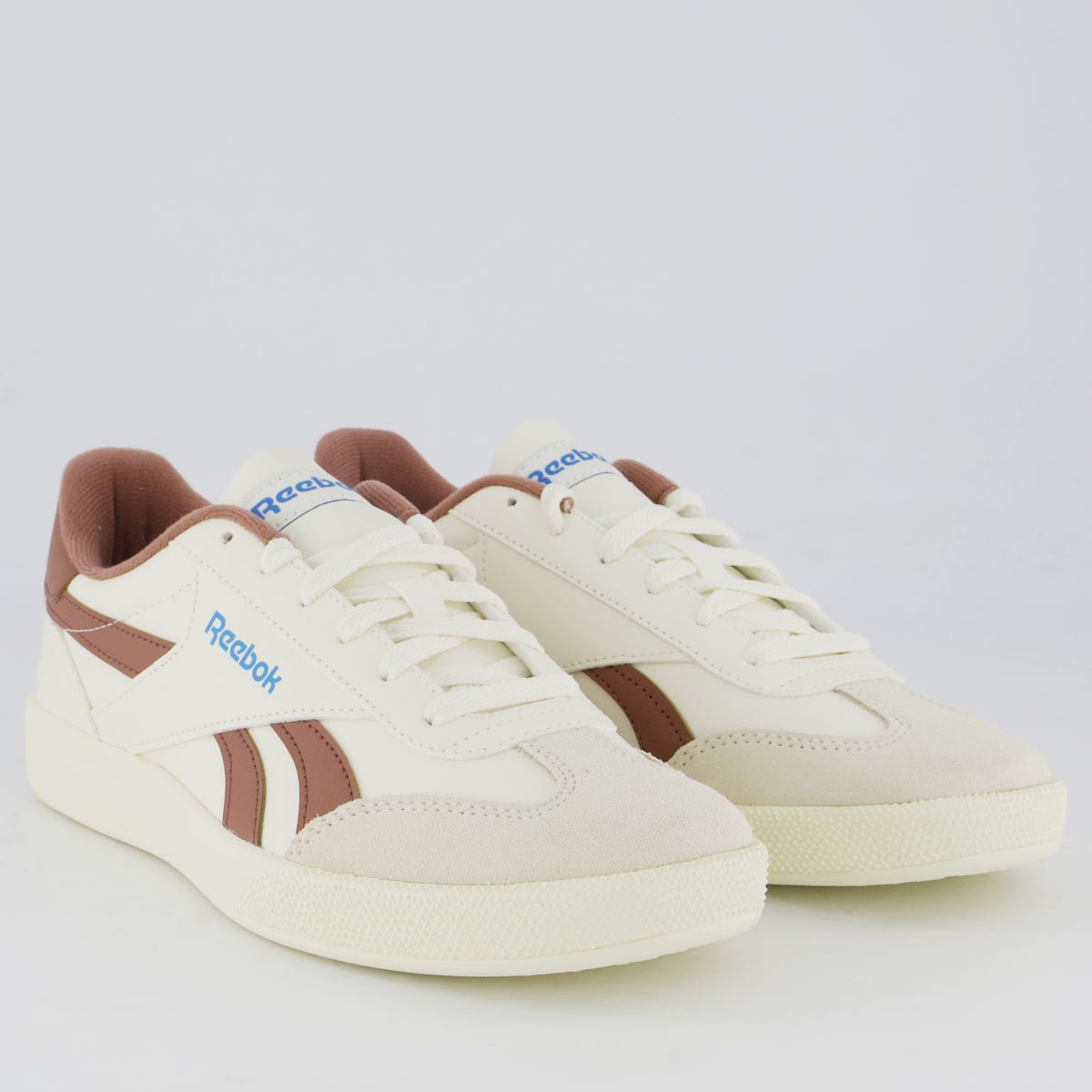 Tênis Reebok Smash Edge Branco e Marrom Branco/Marrom 2