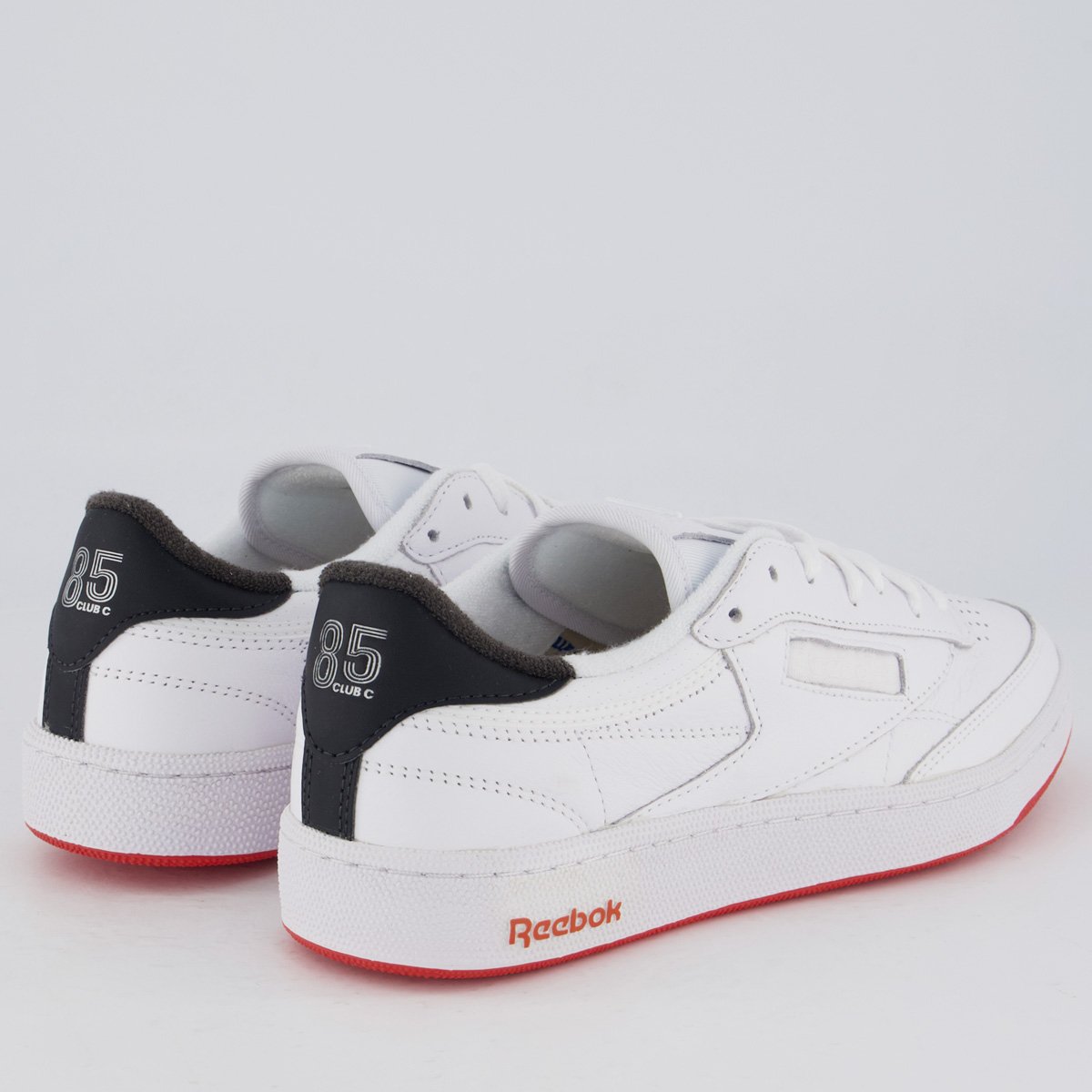 Tênis Reebok Club C 85 Vintage Branco e Vermelho Branco 3