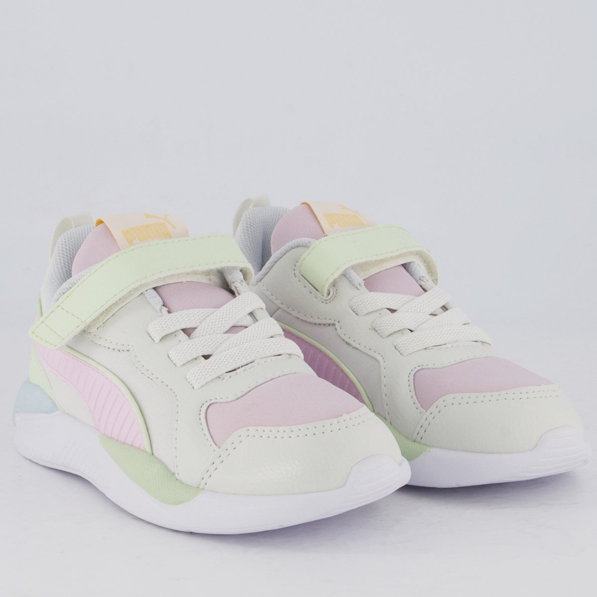 Tênis Puma X-Ray AC PS BDP Juvenil Rosa e Branco Multicores 2