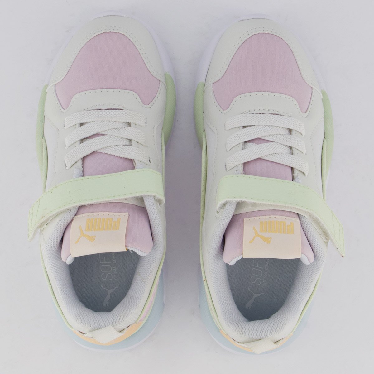 Tênis Puma X-Ray AC PS BDP Juvenil Rosa e Branco Multicores 4