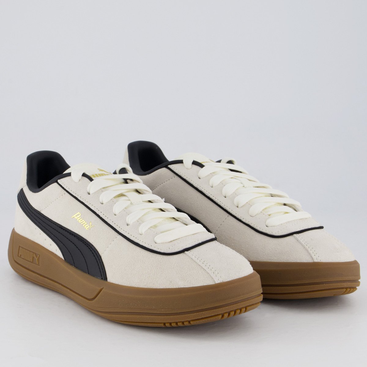 Tênis Puma Club Klassika SD Feminino Branco e Preto Branco/Preto 2