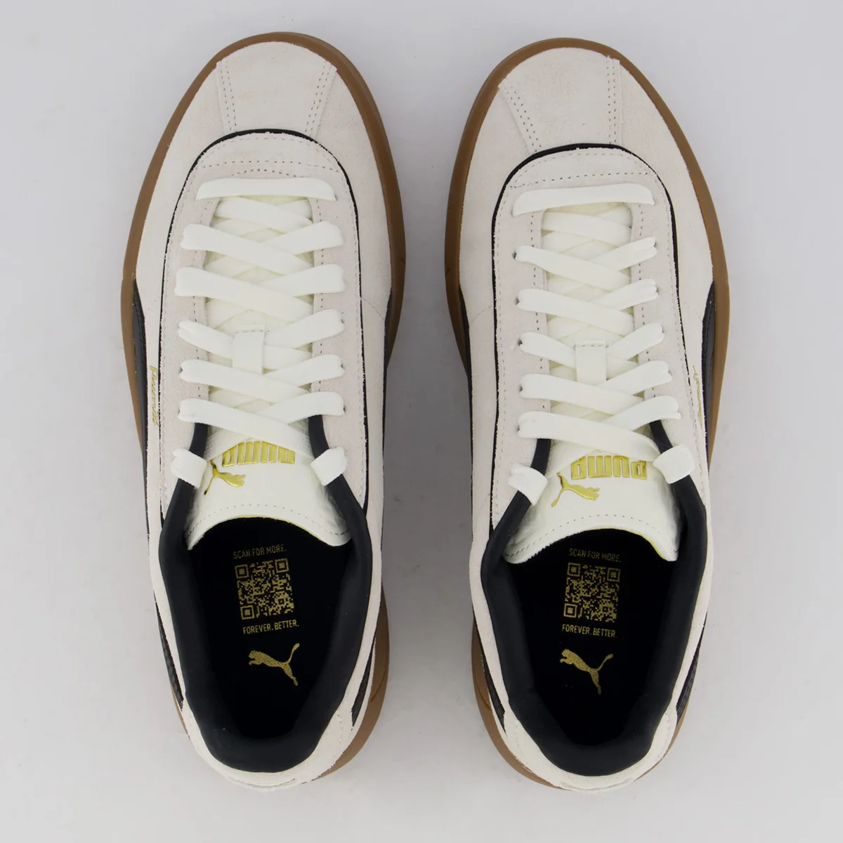 Tênis Puma Club Klassika SD Feminino Branco e Preto Branco/Preto 4