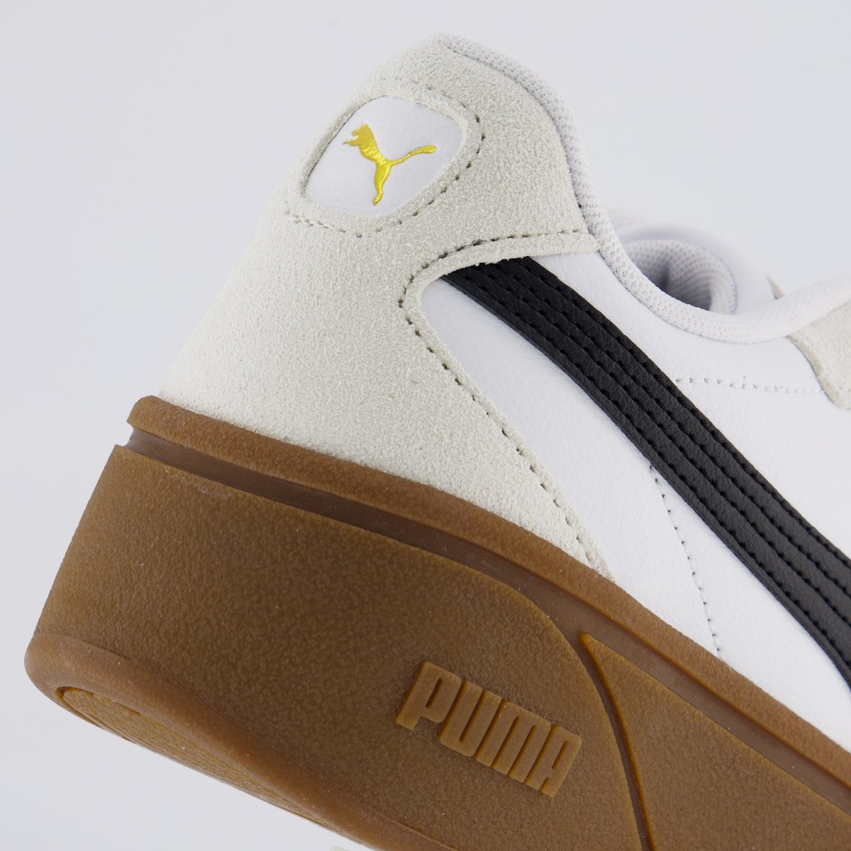 Tênis Puma Club II Era Plataforma Feminino Branco e Cinza Branco/Cinza 6