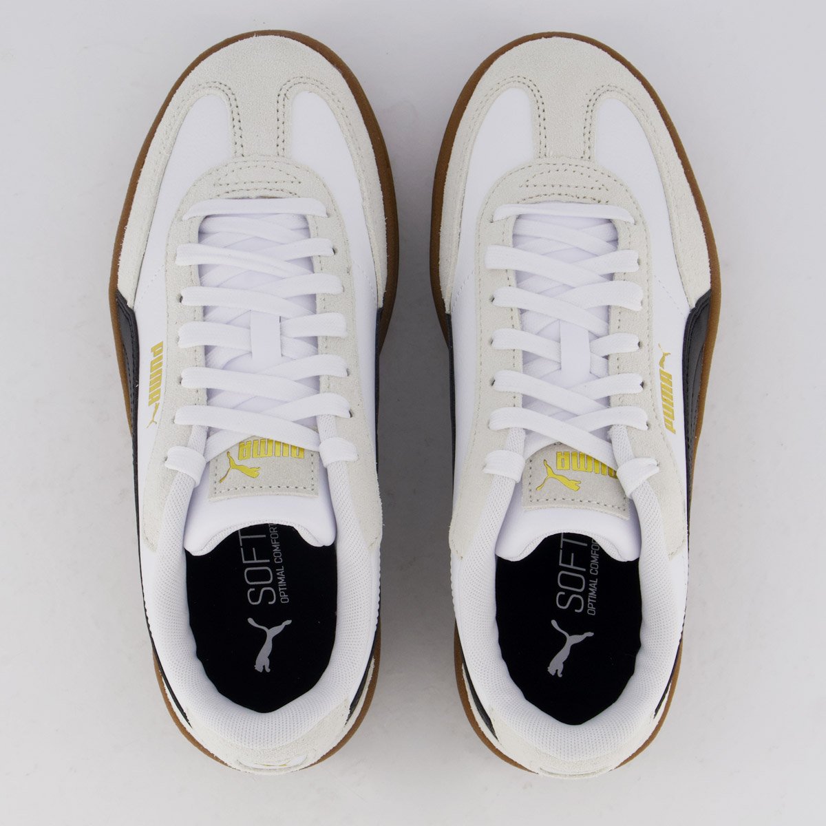 Tênis Puma Club II Era Plataforma Feminino Branco e Cinza Branco/Cinza 4