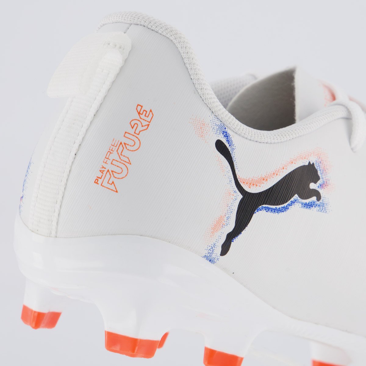 Chuteira Puma Future 8 Play FG/AG Campo Juvenil Branca Branco 6