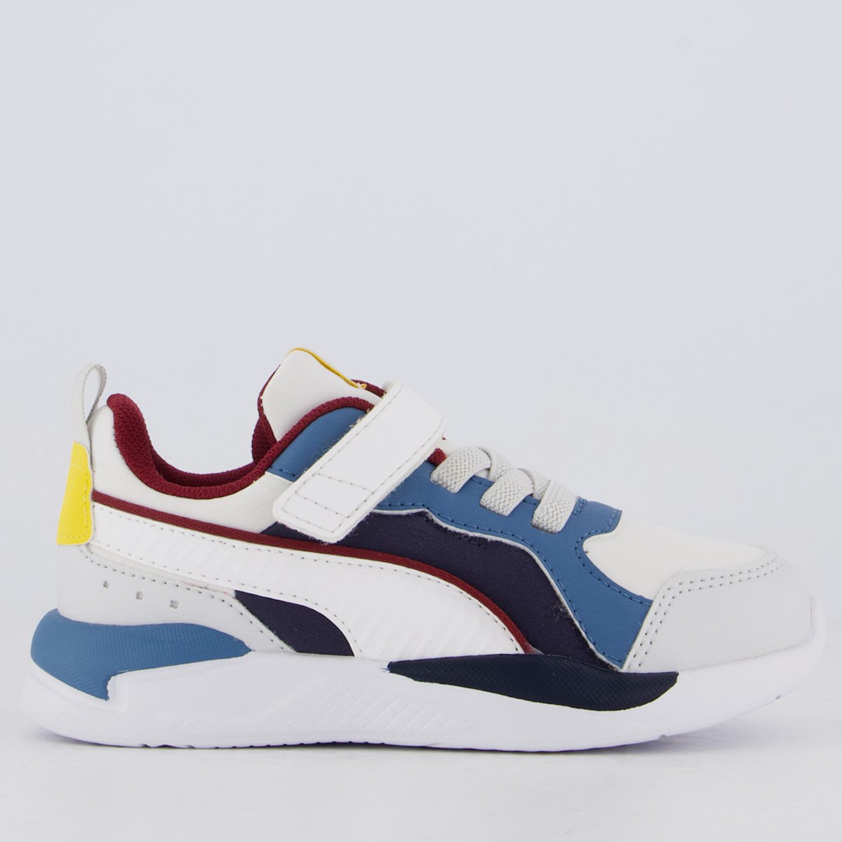 Tênis Puma X-Ray AC PS BDP Juvenil Branco e Cinza Multicores 1