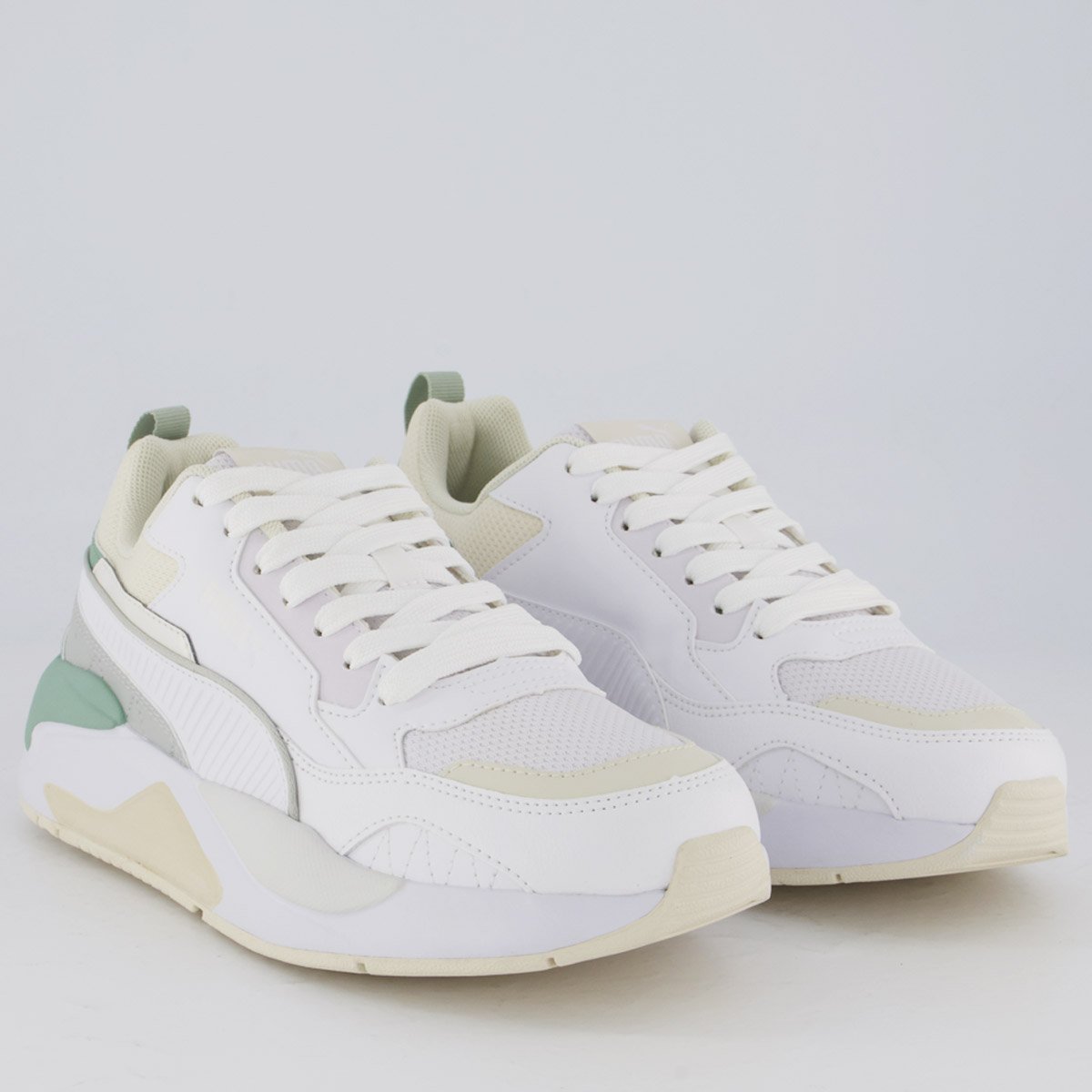 Tênis Puma X-Ray 2 Square Feminino Branco e Verde Branco/Verde 2