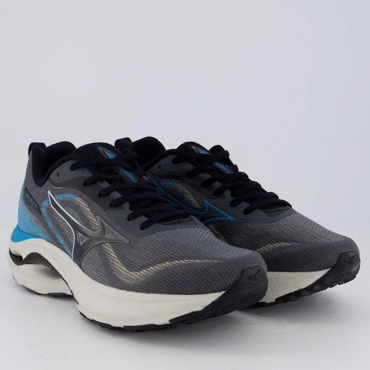 Tênis Mizuno Wave Vitality 7 Cinza Cinza/Azul 2