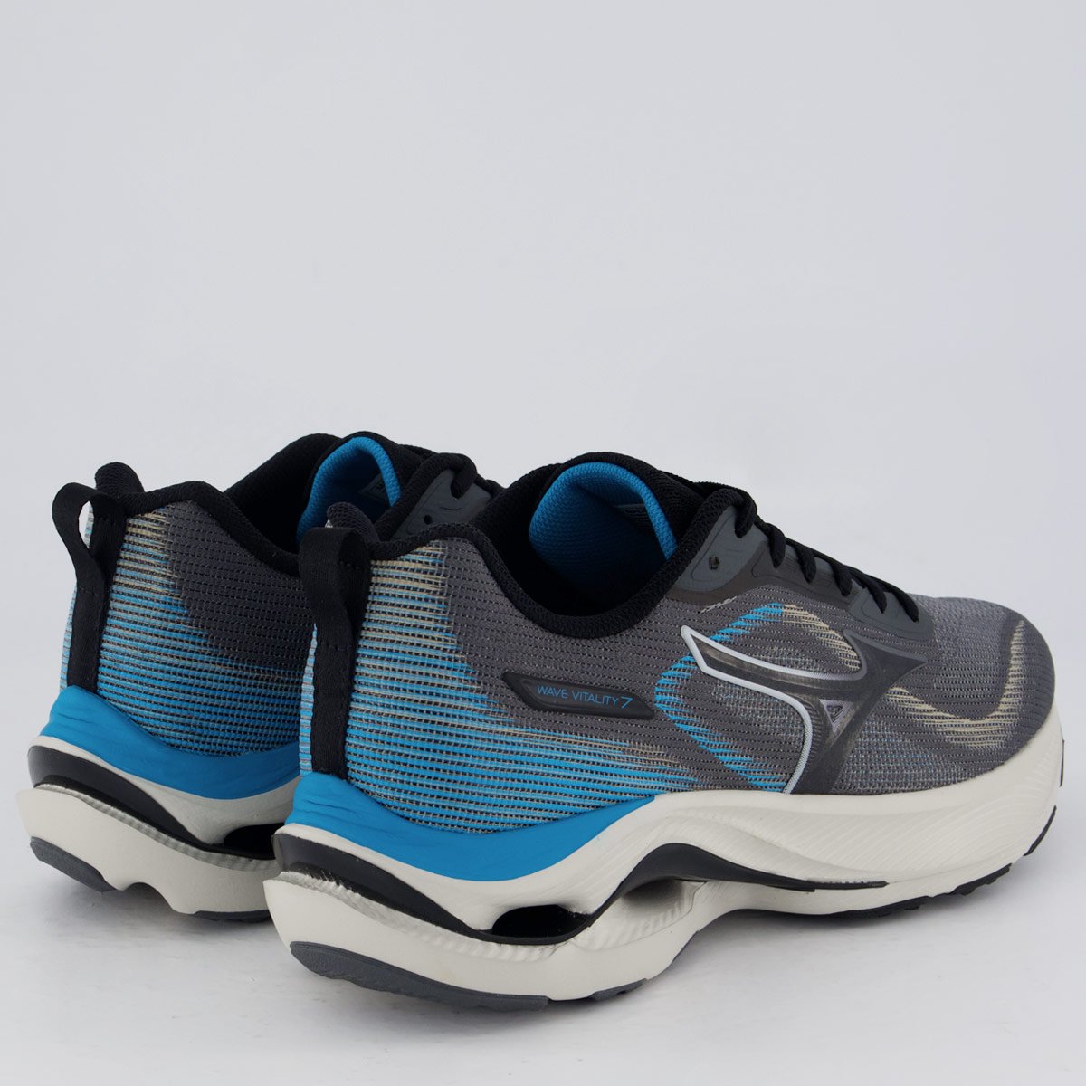 Tênis Mizuno Wave Vitality 7 Cinza Cinza/Azul 3