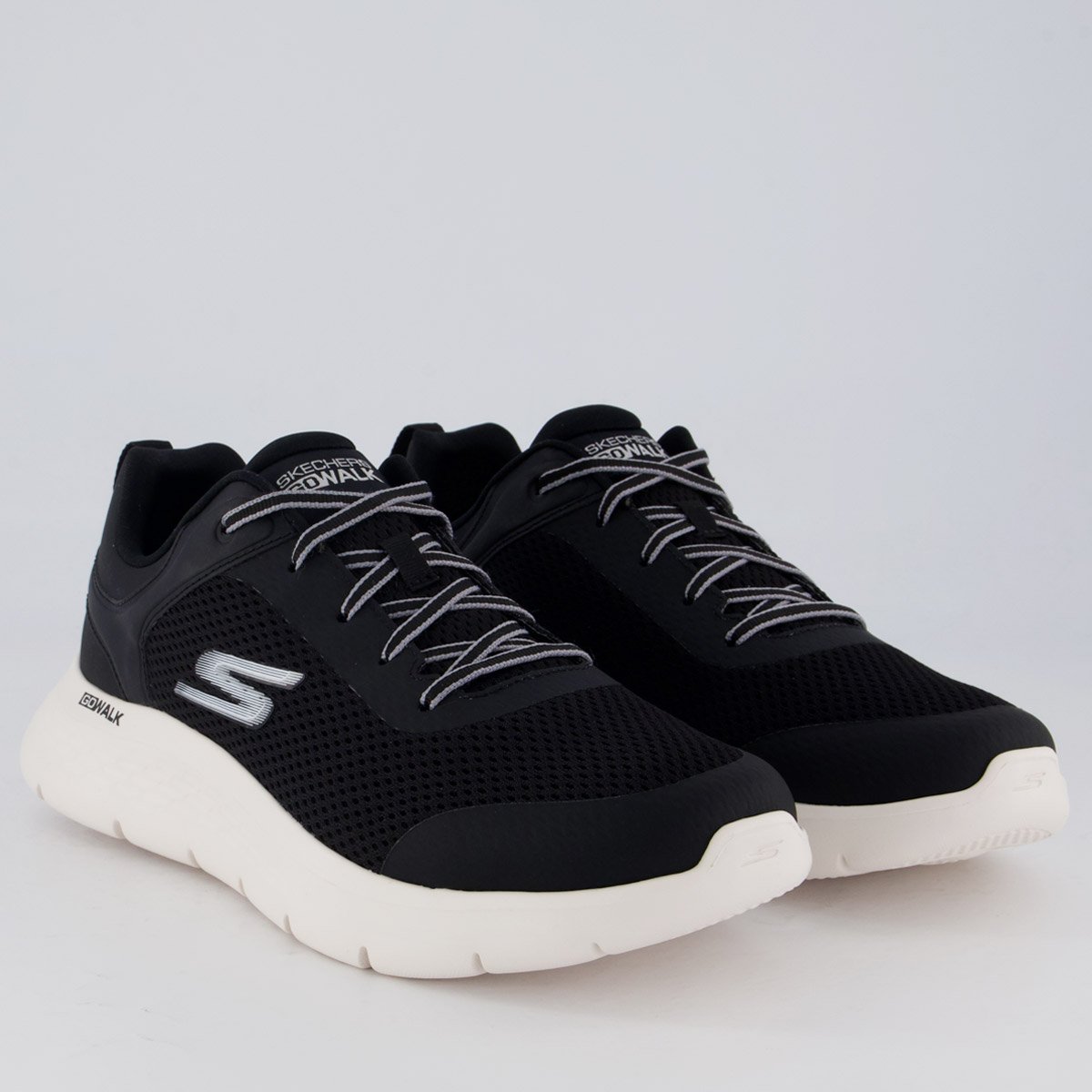 Tênis Skechers Go Walk Flex Preto e Branco Preto/Branco 2