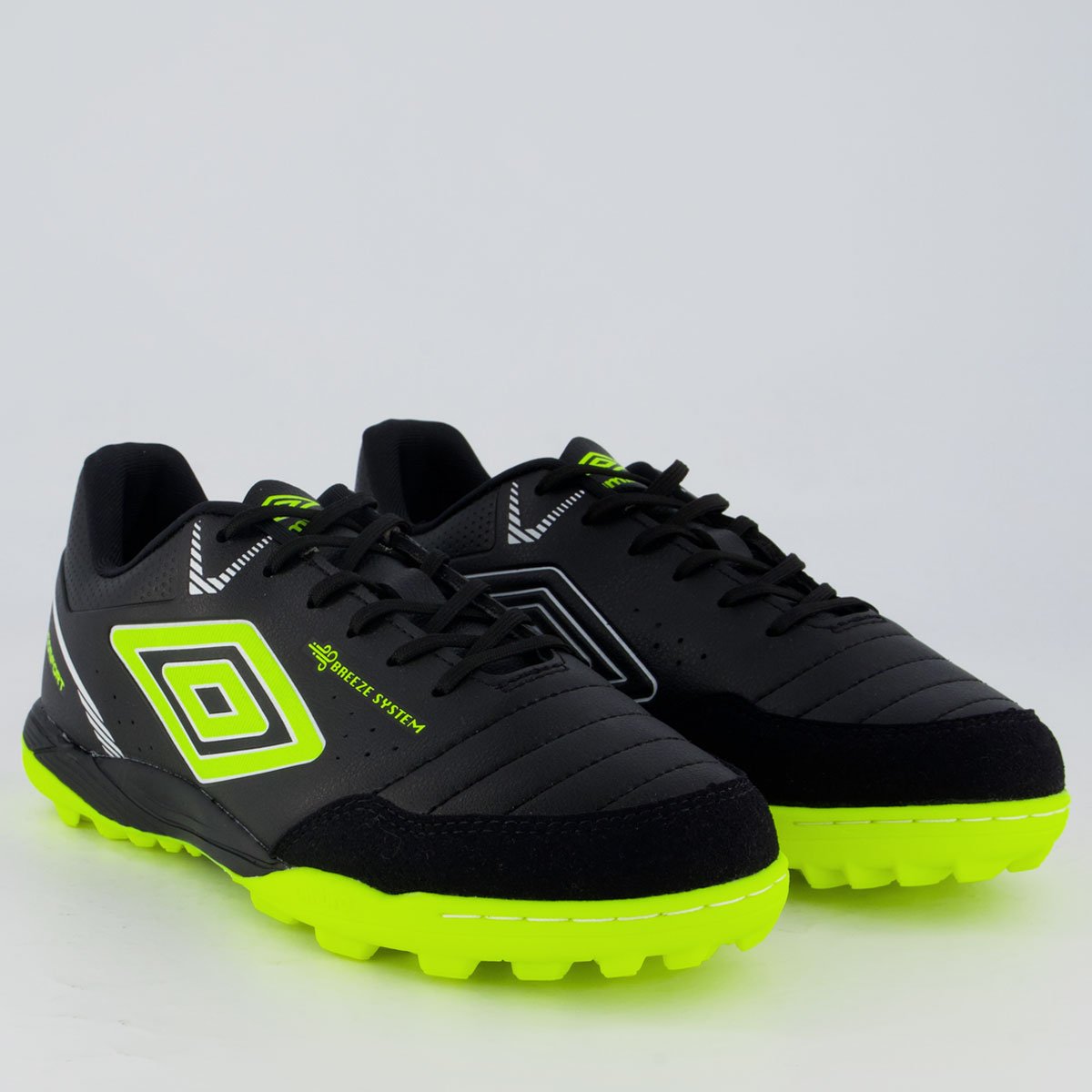 Chuteira Umbro Neo-Confort Society Preta e Amarela Preto/Amarelo 2