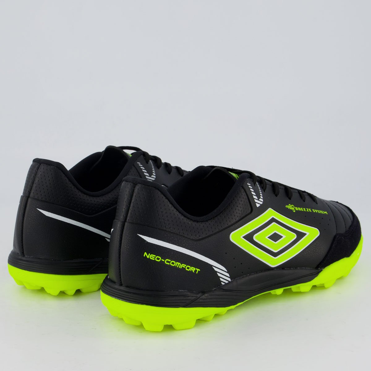 Chuteira Umbro Neo-Confort Society Preta e Amarela Preto/Amarelo 3