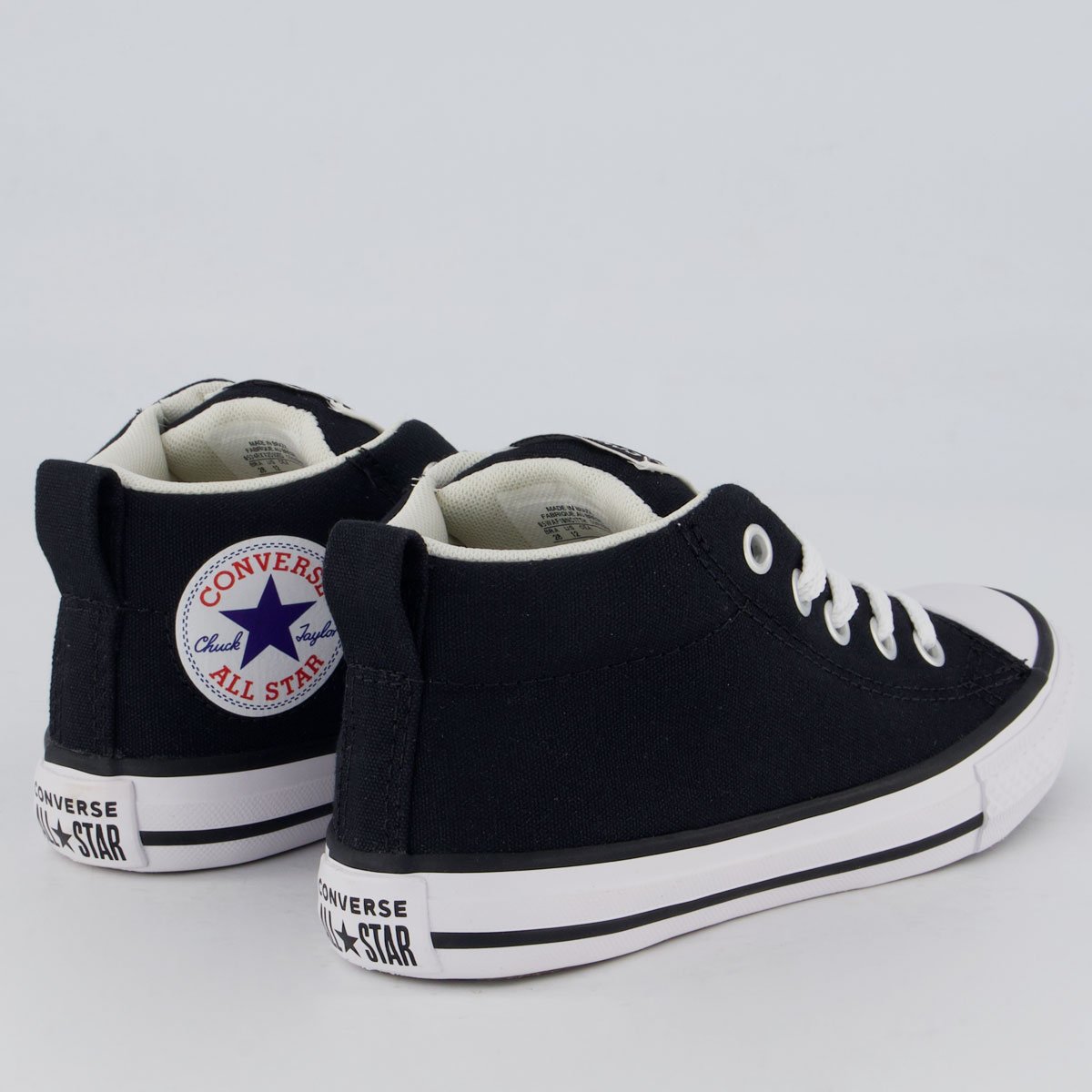 Tênis Converse All Star CT Cano Alto Juvenil Preto Preto 3