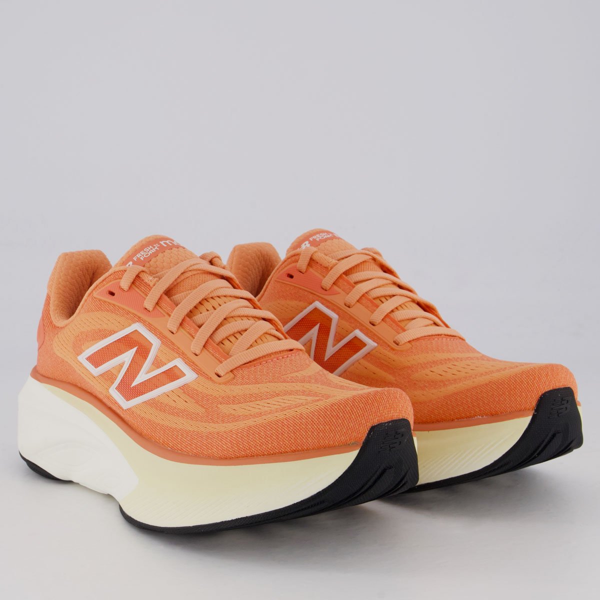 Tênis New Balance Fresh Foam X More V6 Feminino Laranja Laranja 2