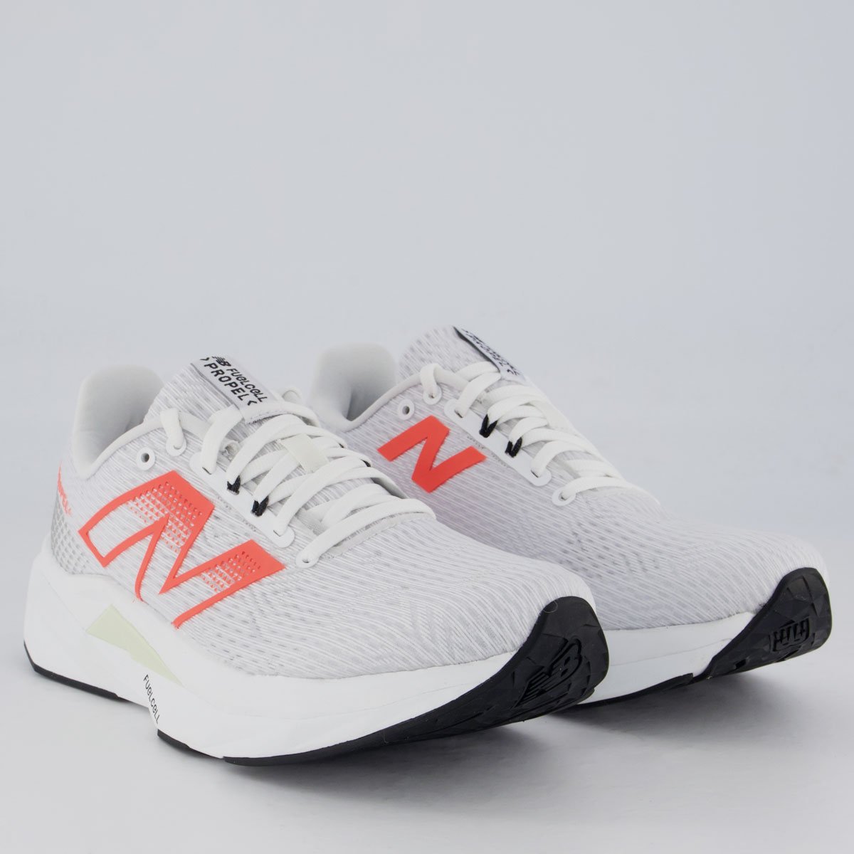 Tênis New Balance Fuelcell Propel V5 Feminino Branco e Coral Branco/Coral 2
