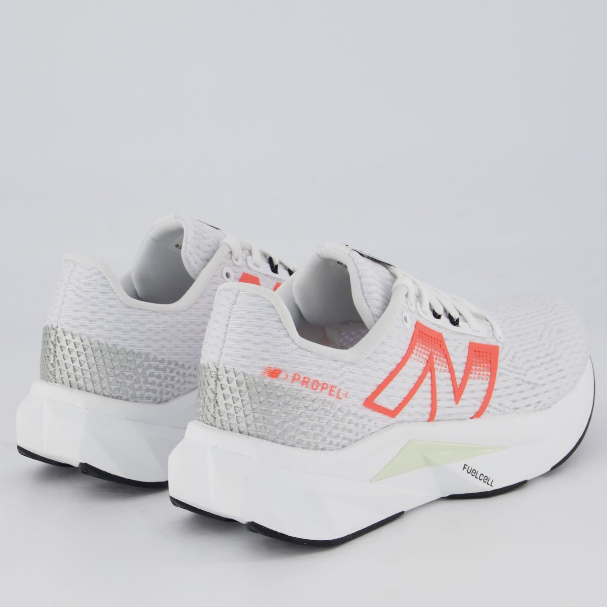 Tênis New Balance Fuelcell Propel V5 Feminino Branco e Coral Branco/Coral 3