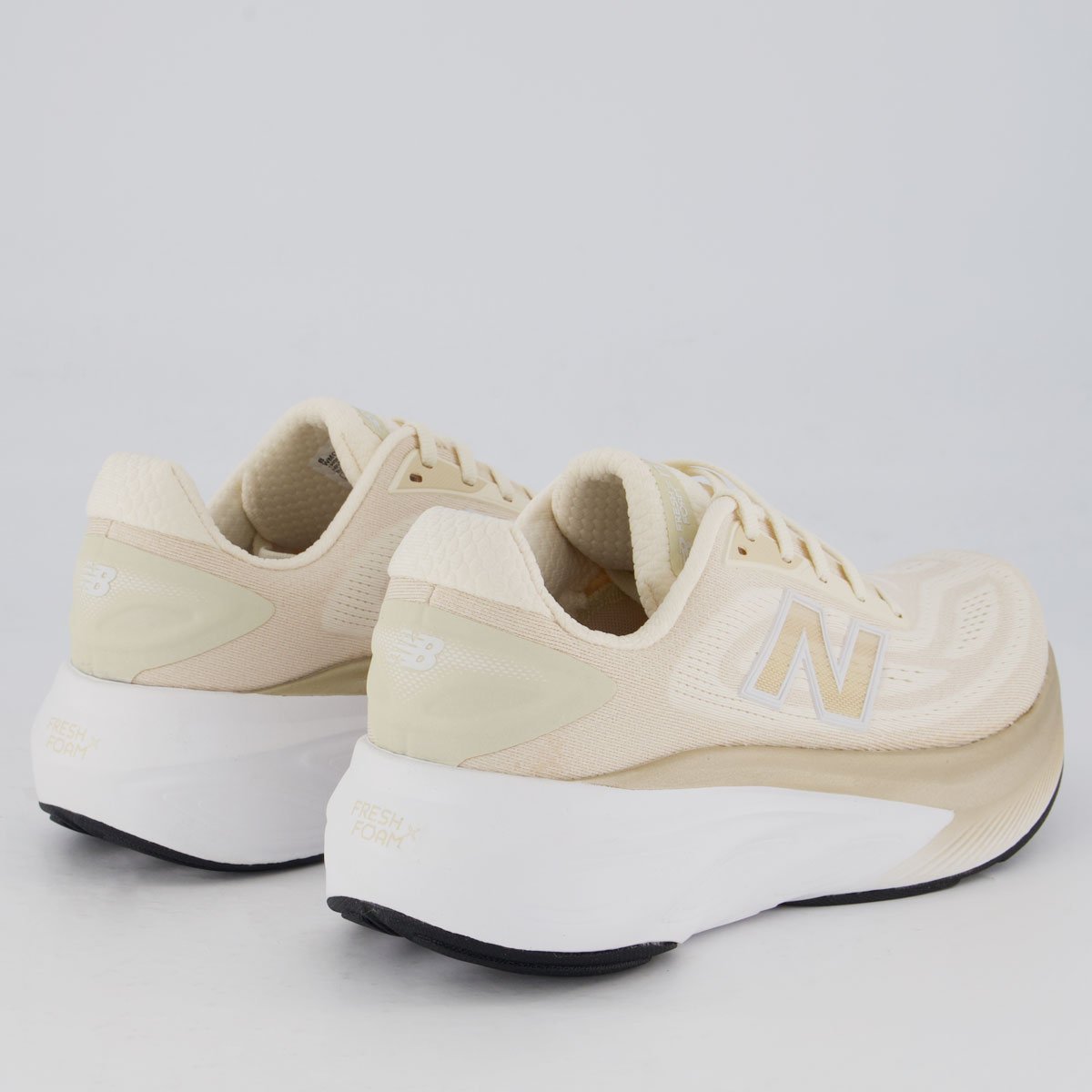 Tênis New Balance Fresh Foam X More V6 Feminino Bege Bege 3