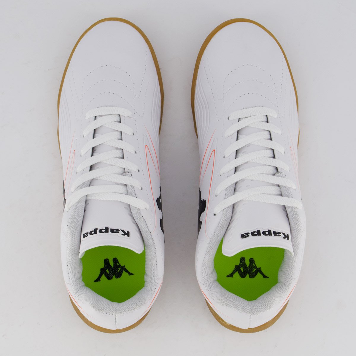 Chuteira Kappa Turin Futsal Branca Branco 4