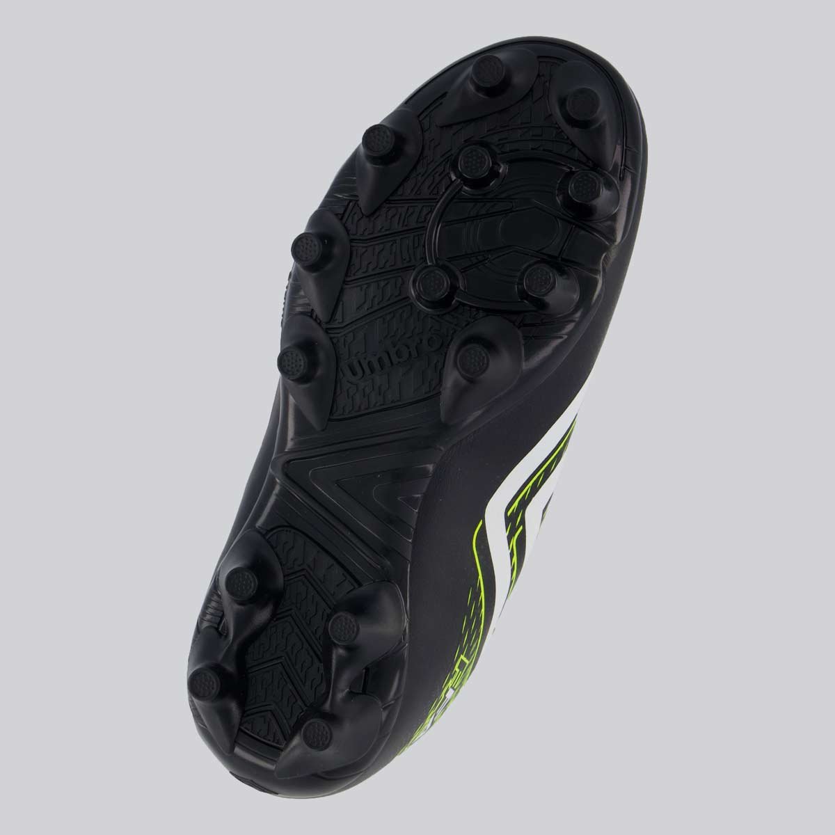 Chuteira Umbro Fast II Campo Juvenil Preta e Verde Preto/Verde 5